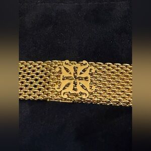 Rustic Cuff Gold Mesh Belt